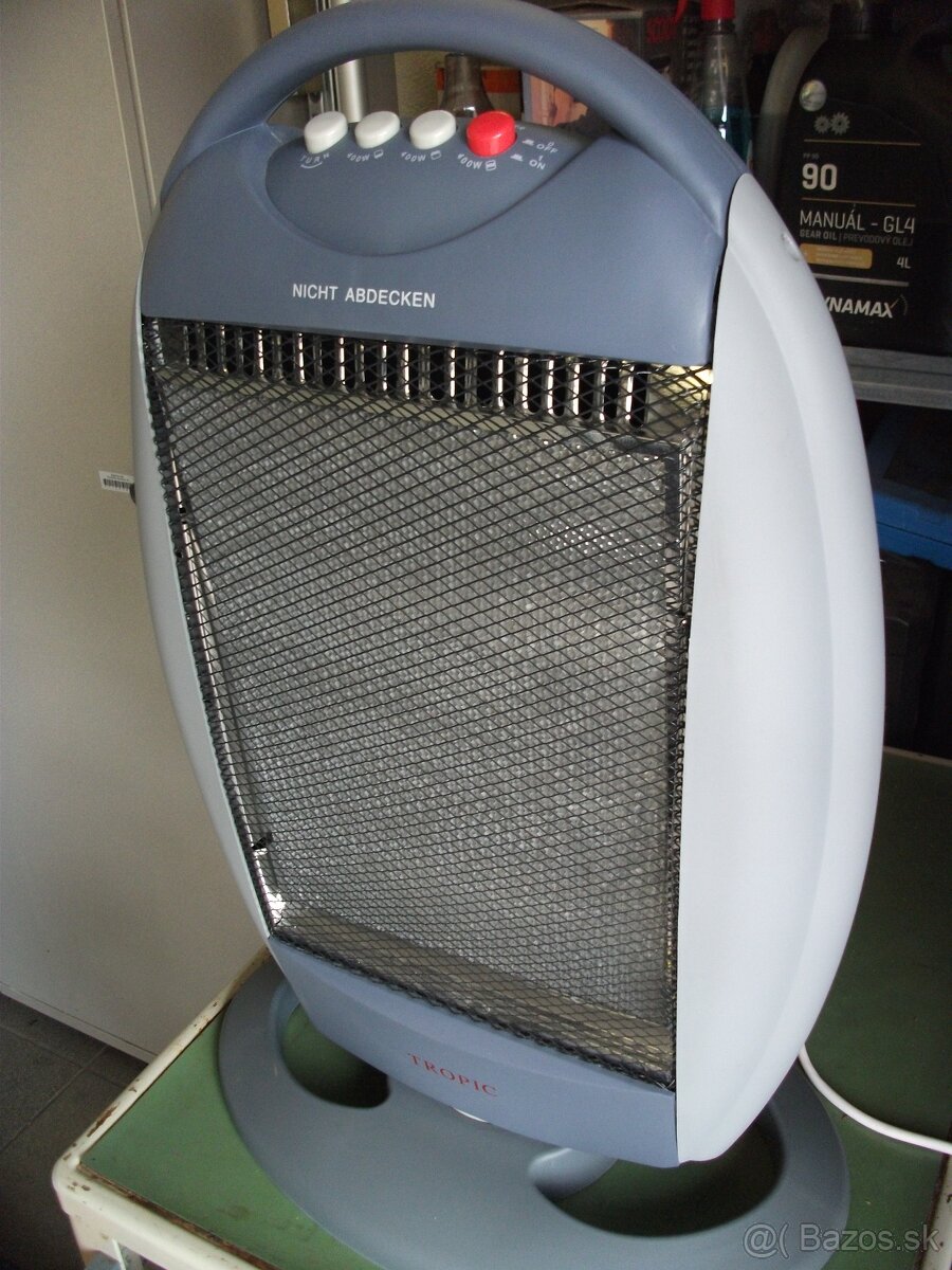 Predám nový,elektrický-halogenový ohrievač-1200W. - 4