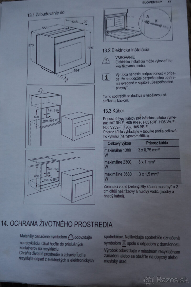 Rúra Elektrolux EOA3450 - 4