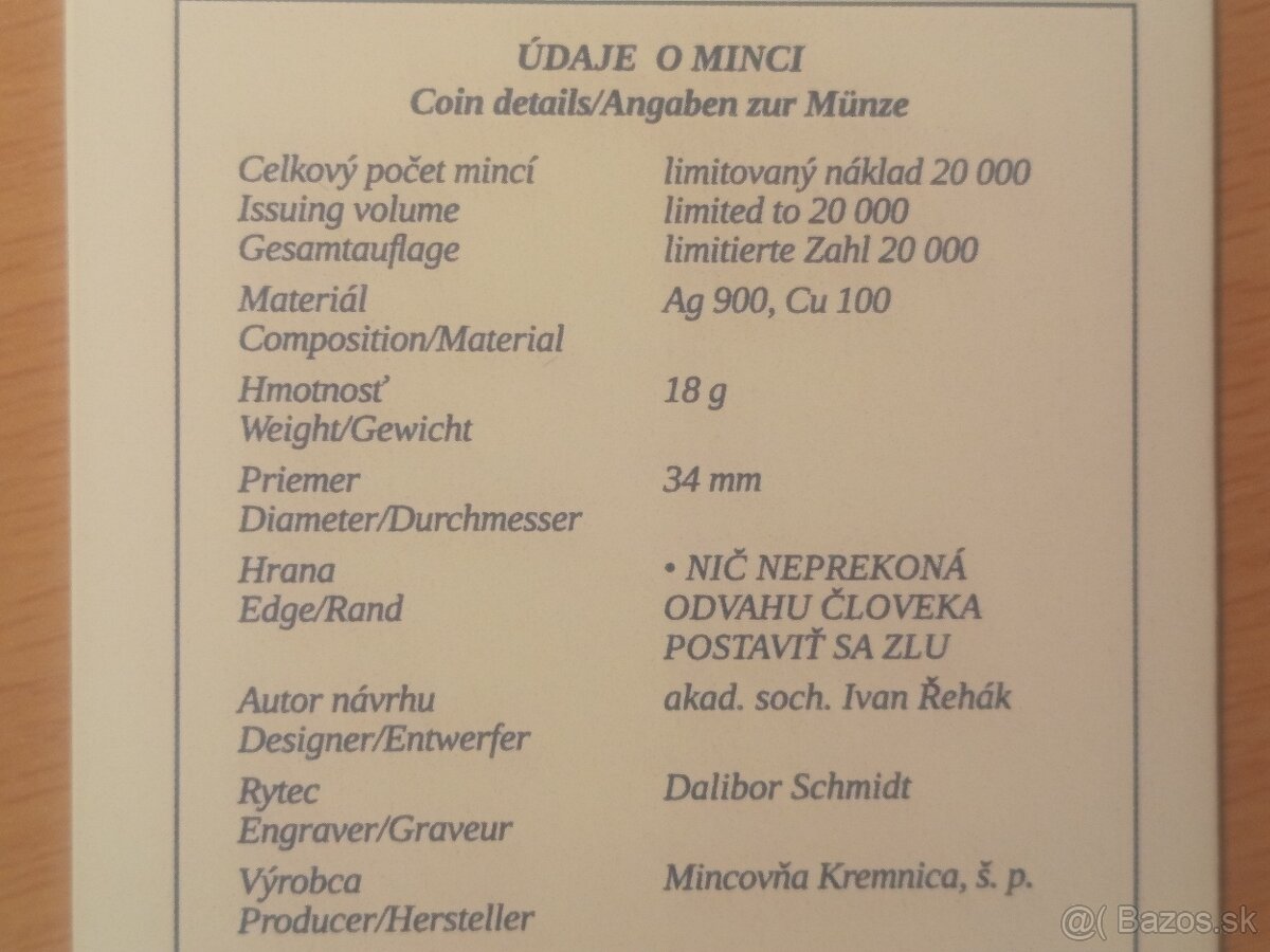 Wetzler a Vrba 2024 PROOF – Investičné striebro - 4