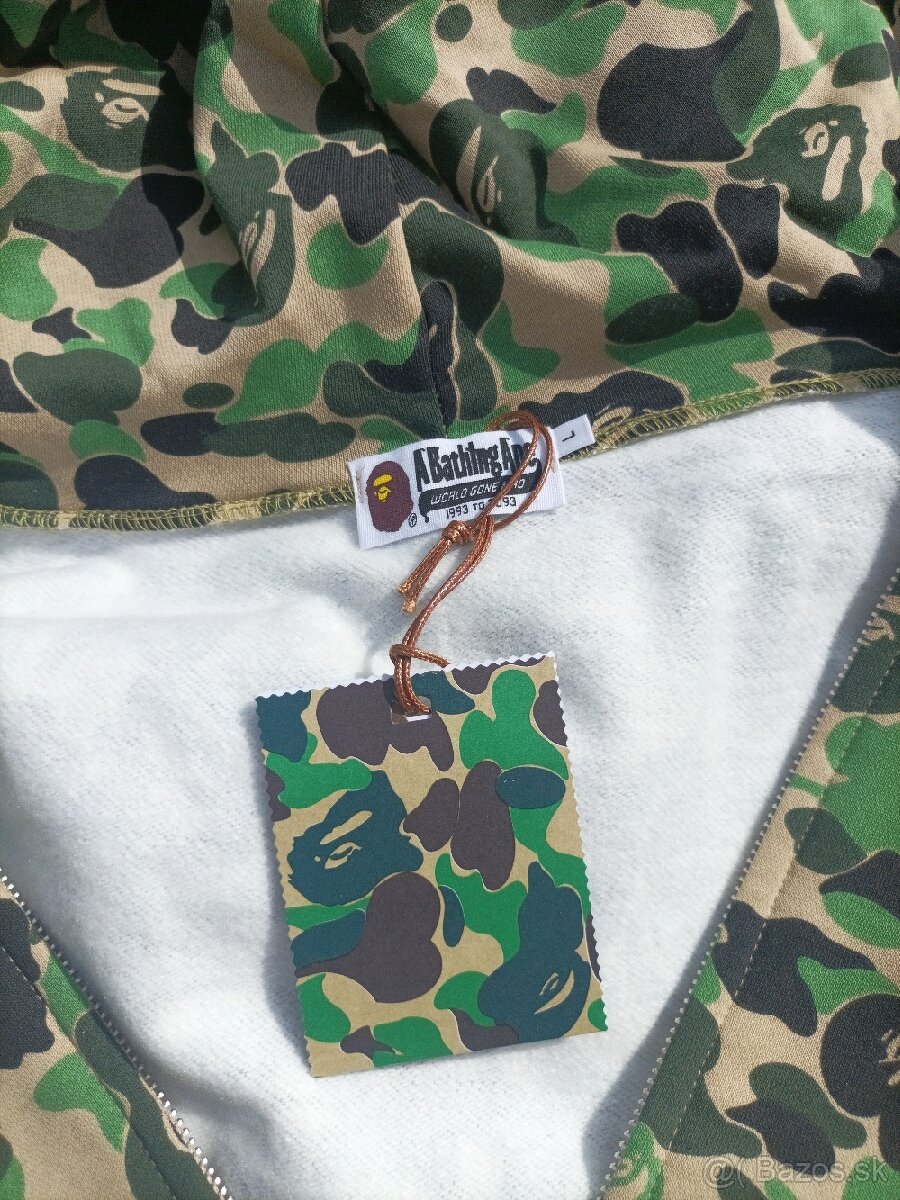 Mikina Bape Zelena veľkosť L sedí aj M - 4