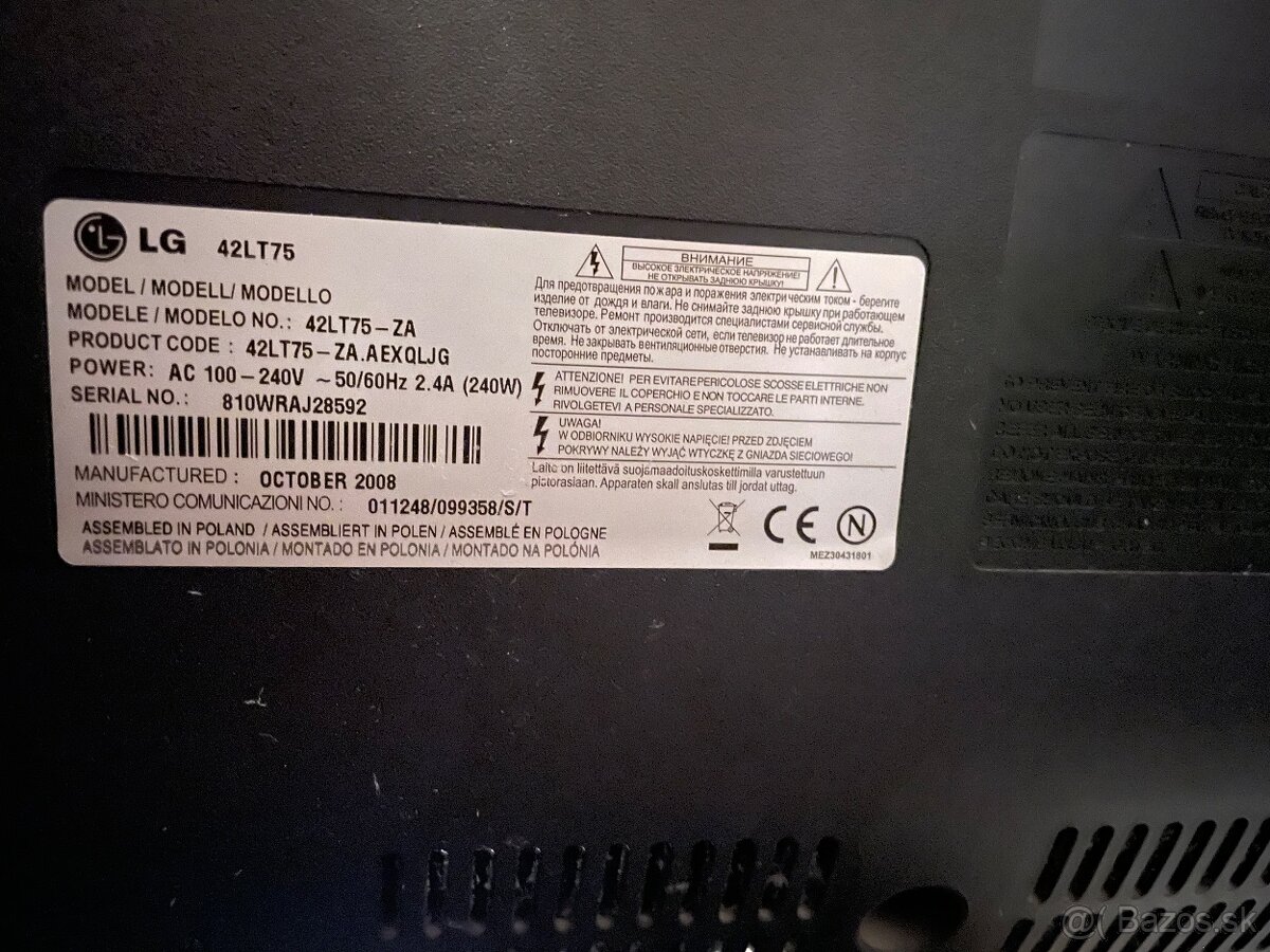 LG 42LT75 - 4