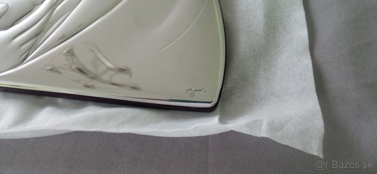 Luxusný talianský strieborný obraz - 4