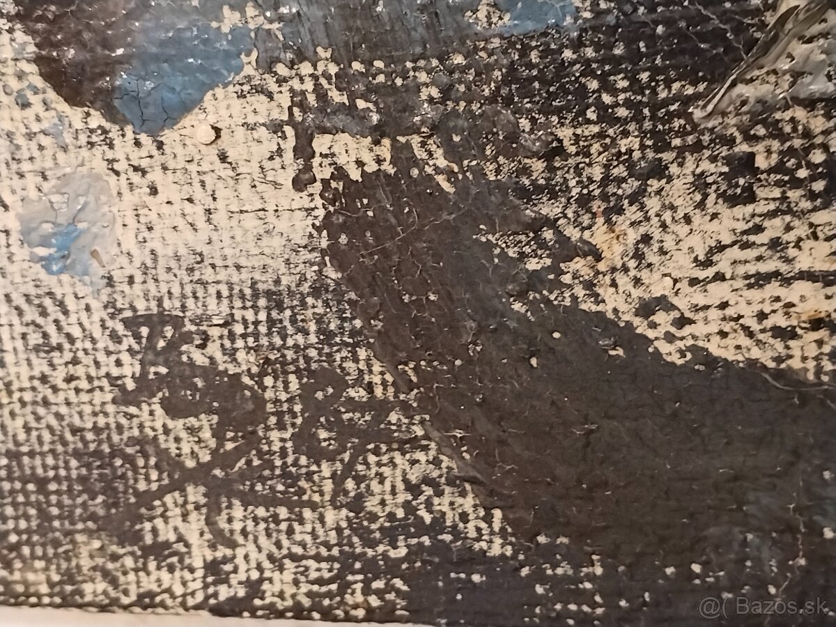 Odrazy modré tmy je olej na plátně - 4