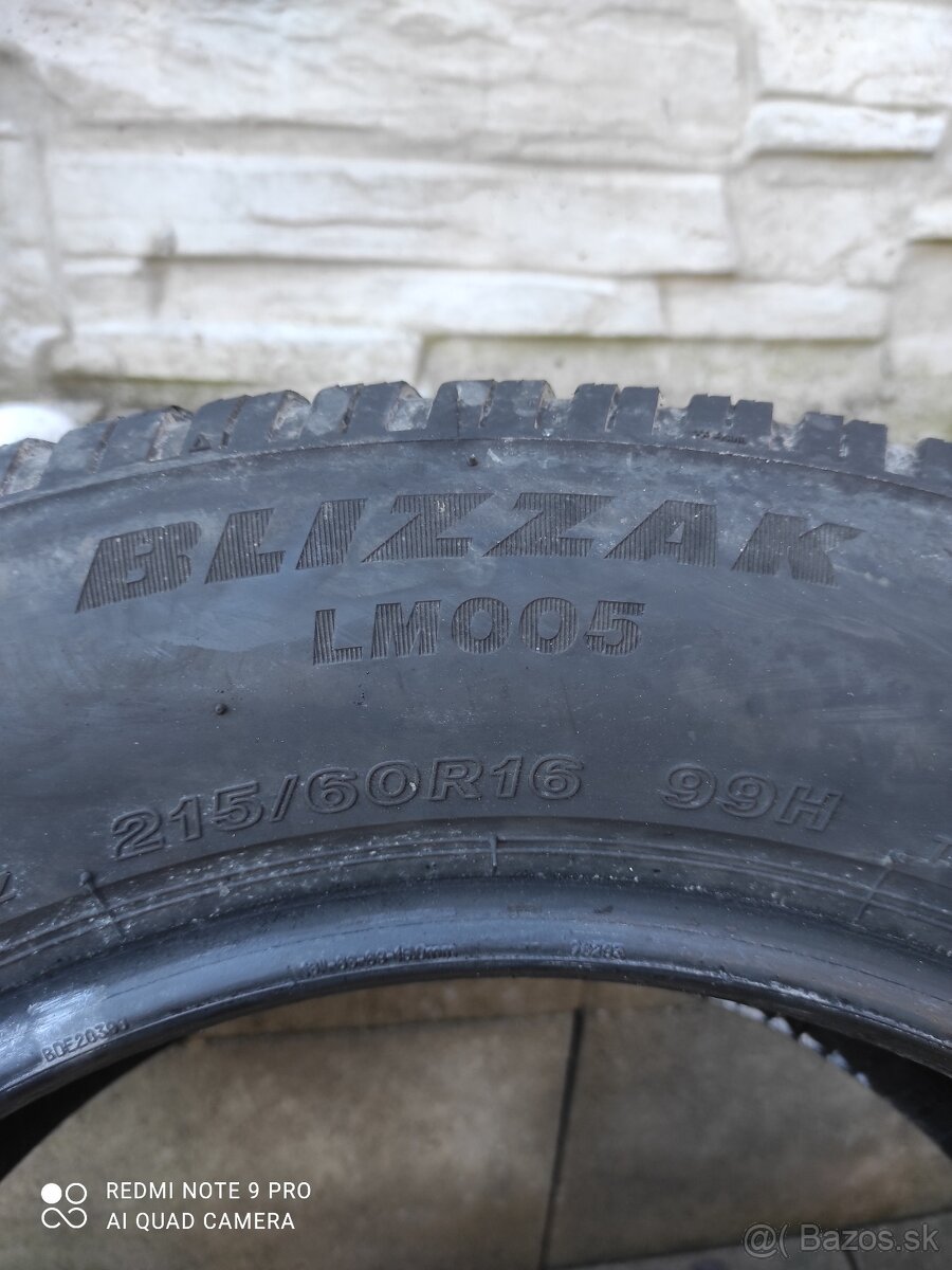 Zimné pneumatiky Bridgestone 215/60R16 98H - 4