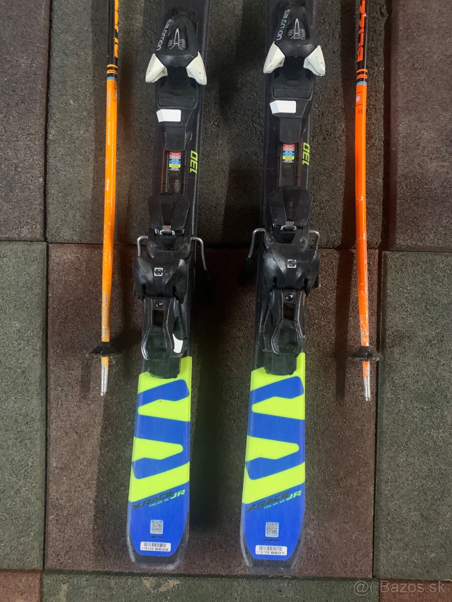 Predám lyže Salomon 130 cm + lyziarky Salomon T3 - 4