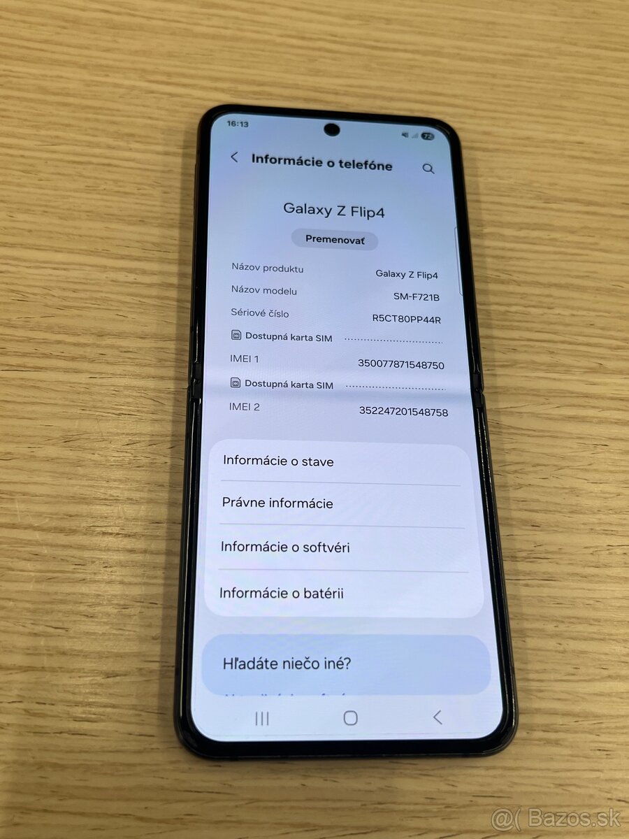 Predám Samsung Galaxy Z Flip 4 8GB Rám 128GB Black - 4