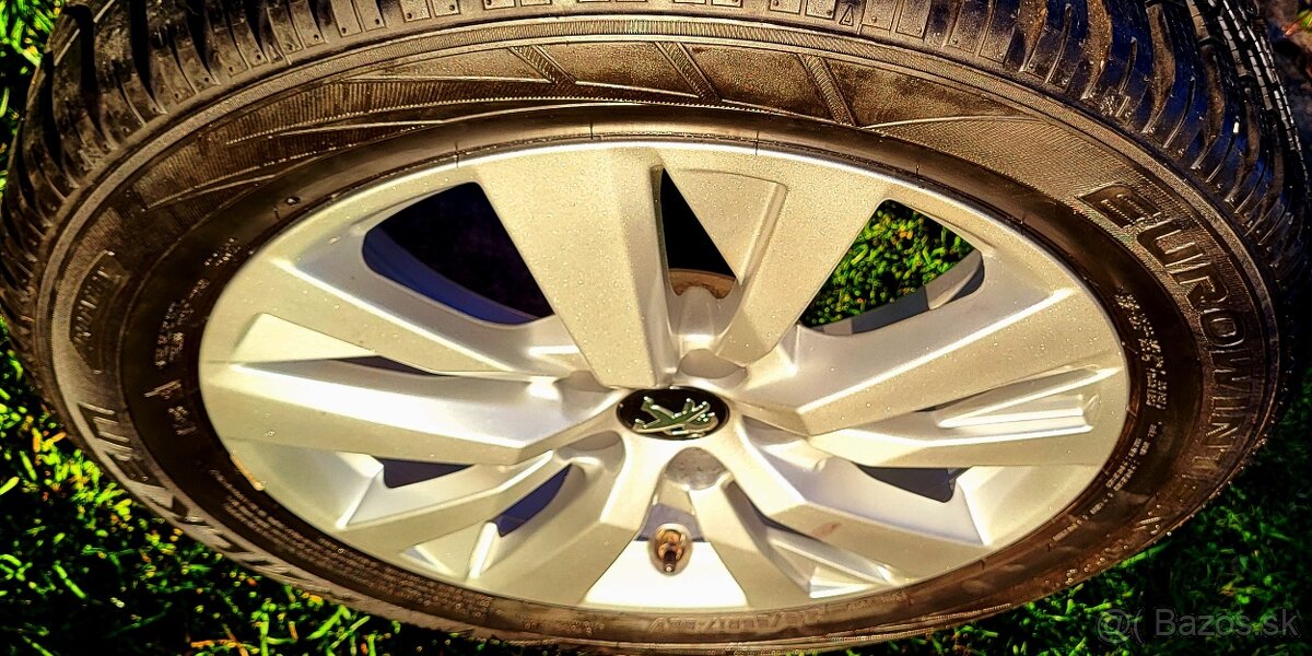 alu R17 5x108 orig. Peugeot, zimné pneu 215/55 (215/65) - 4