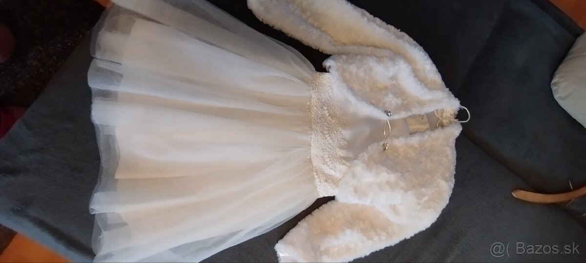 Detské bielučké šaty - 4