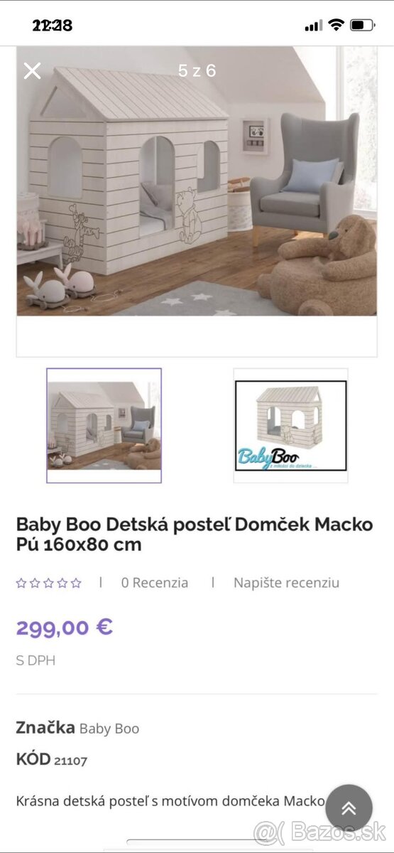 Detská posteľ, domček - 4