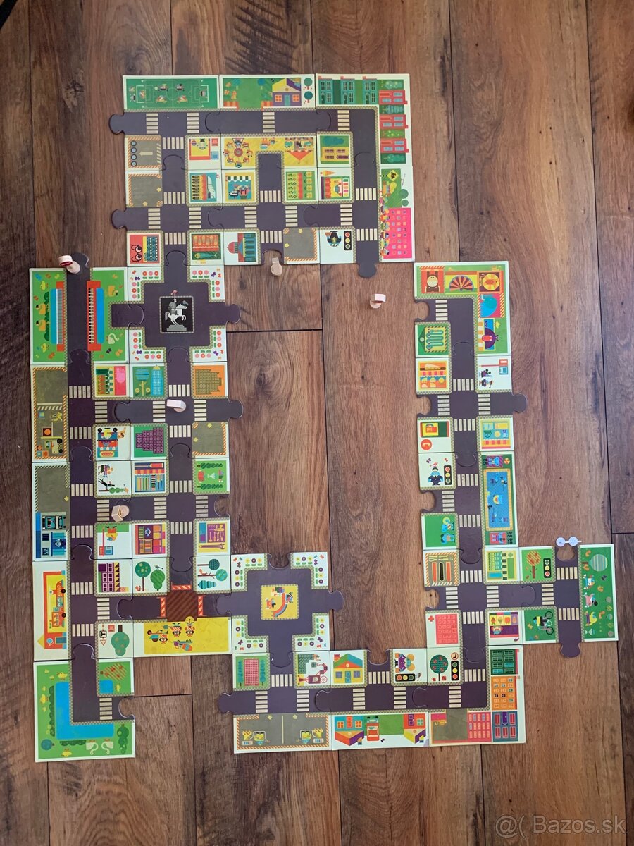 DJECO puzzle - Mesto (skladacia dráha - cesta) - 4