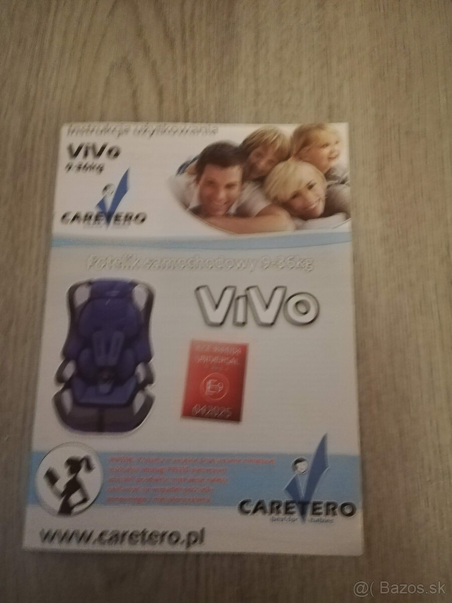 Predám Autosedačka CARETERO ViVo grey - 2ks - 4