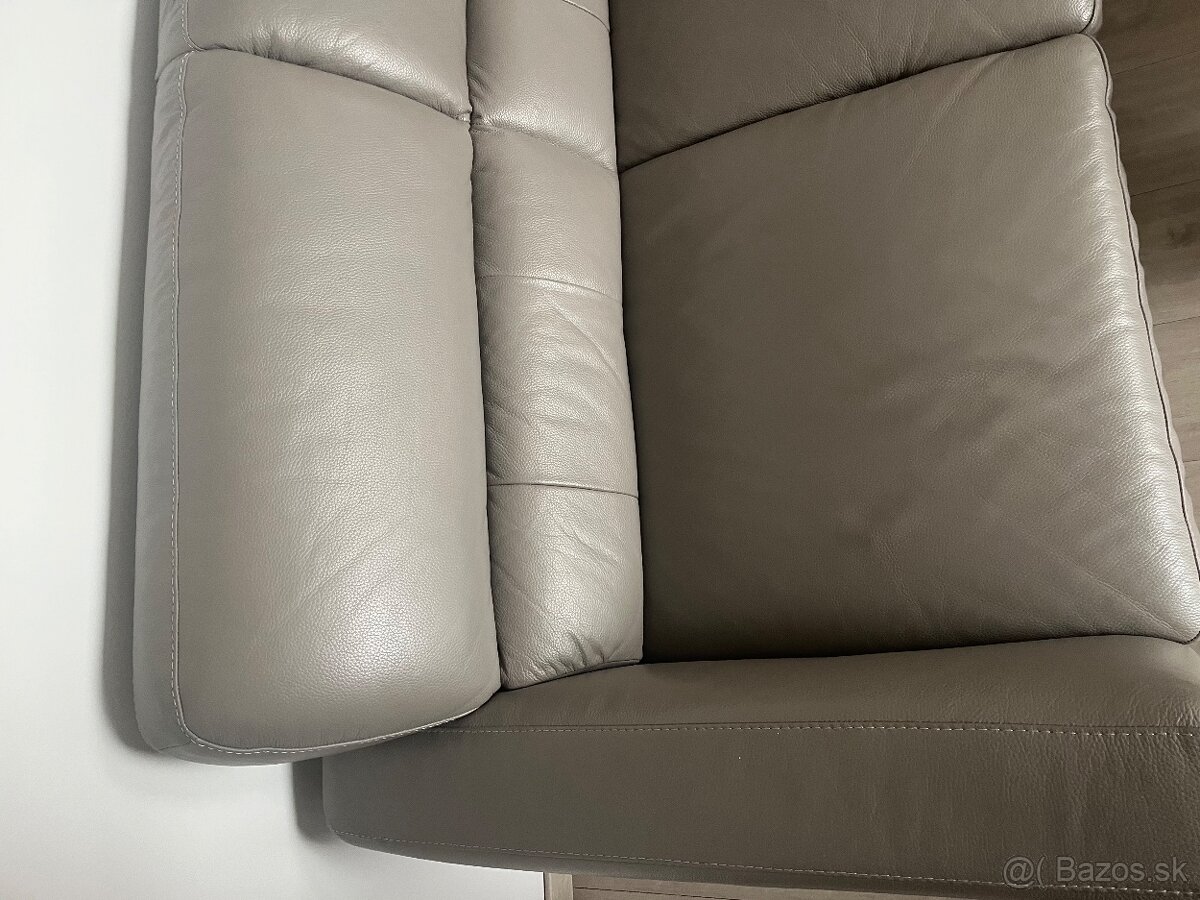 Luxusná celokožená rohová sedacka - 4