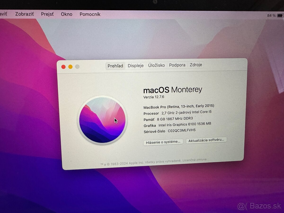 Apple Macbook Pro 13" (early 2015) i5, 8GB, 256GB - 4