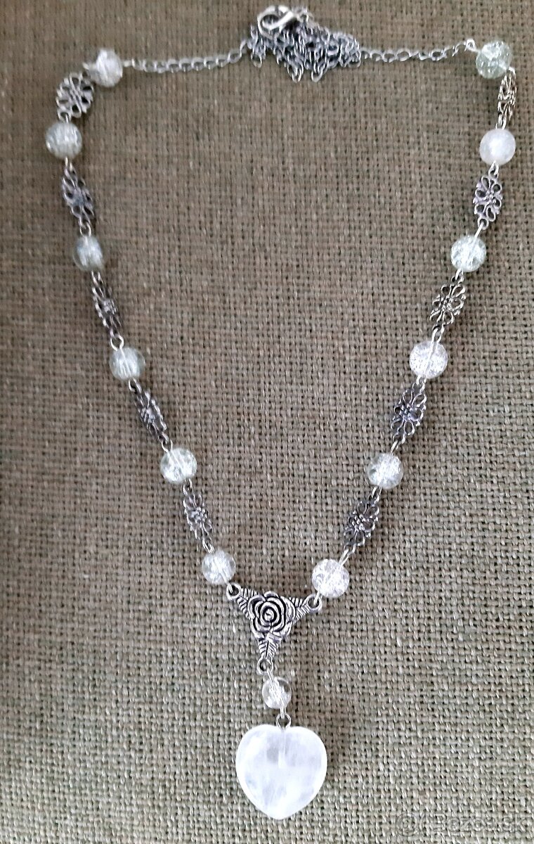 Náhrdelníky z polodrahokamov v štýle art déco -70 cm - 4