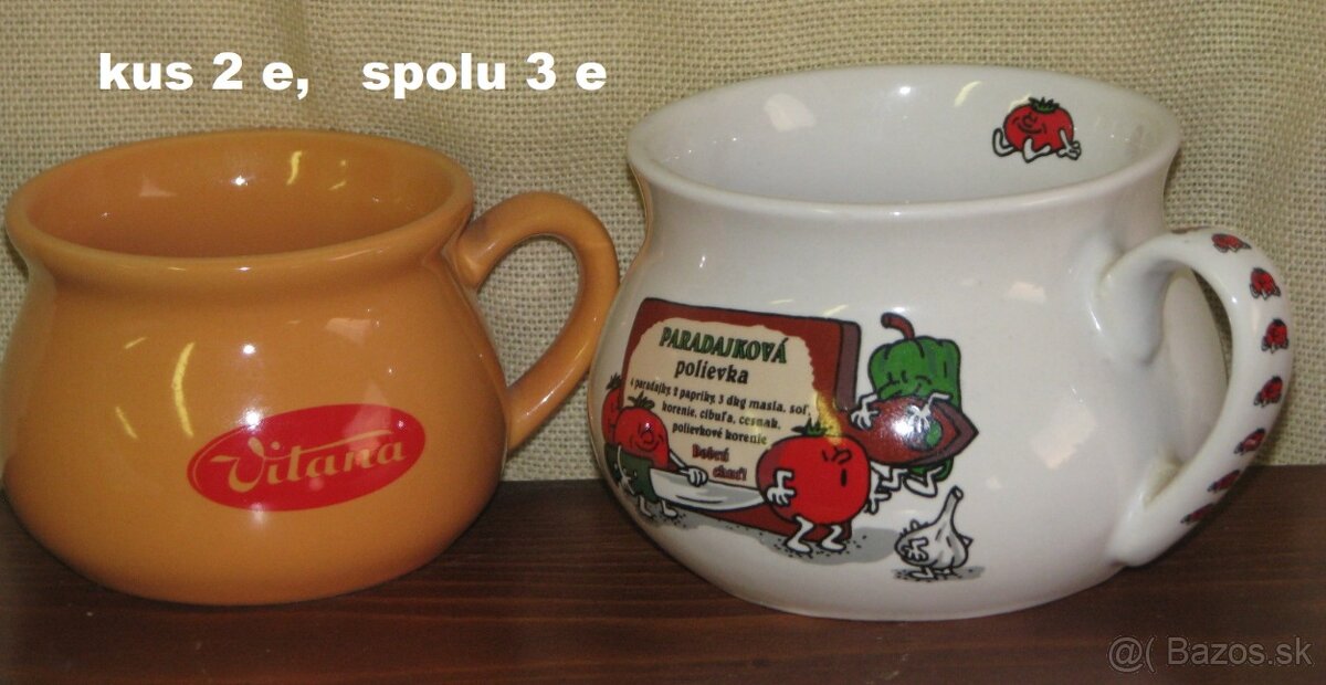 MIX KERAMIKA, HRNČEKY, ŠÁLKY, KANVIČKA, SVIETNIKY - 4