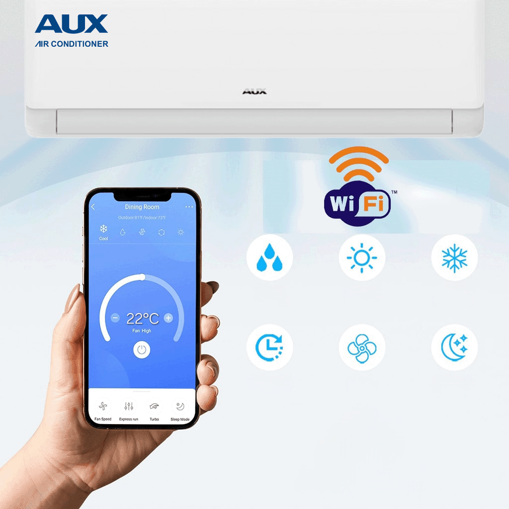 Klimatizácia + ZDARMA MONTÁŽNA SADA..AUX Q-Smart Plus 3,5 kW - 4