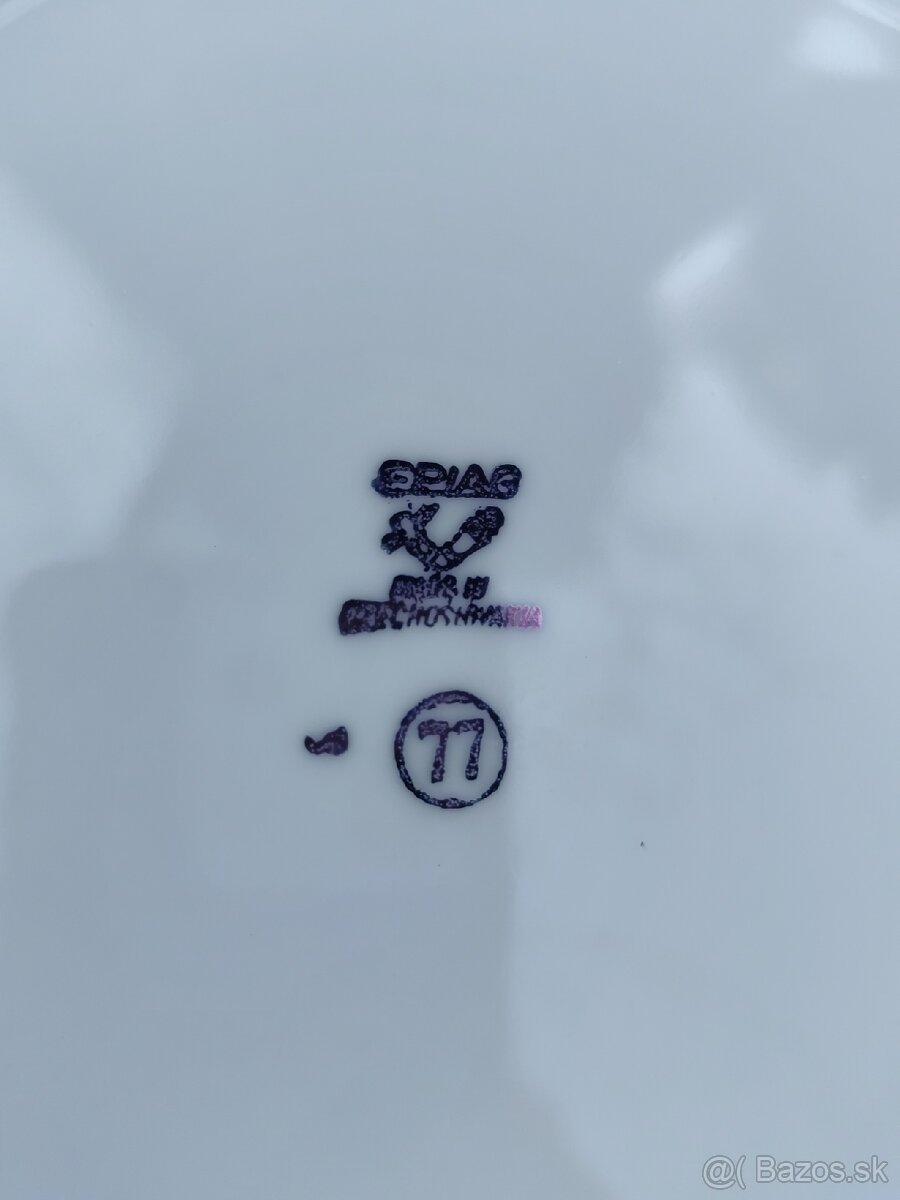 Starý porcelánový tanier - 4