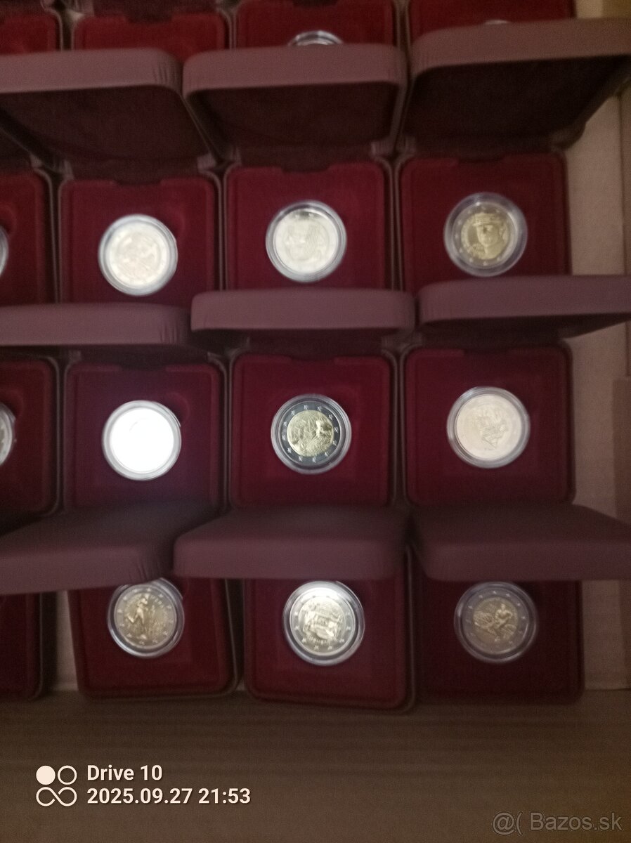 Komplet Sada Slovensko 2€ unc v krabičkach - 4
