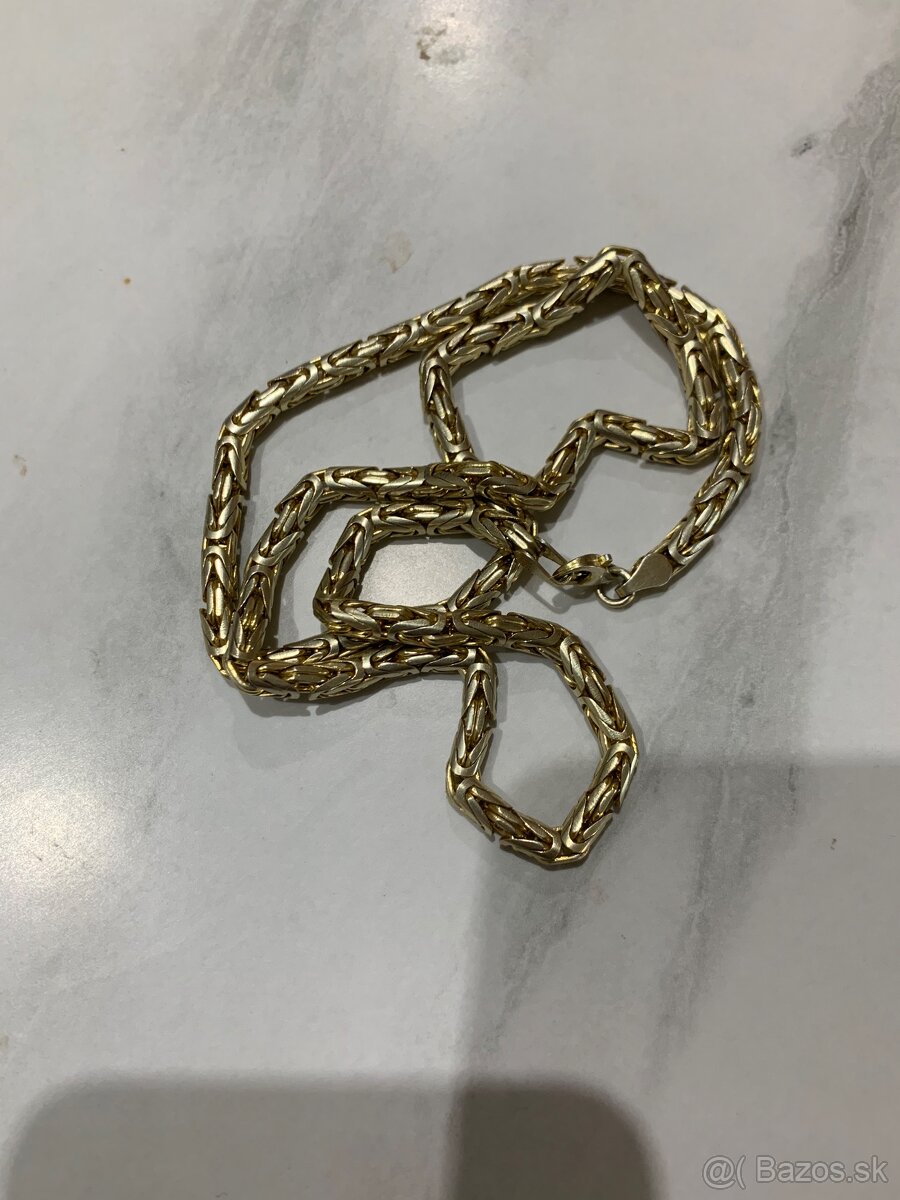 Strieborná retiazka královský vzor - 4