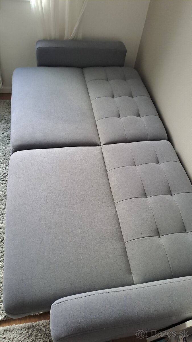 Rozkladacia pohovka svetlosivá - 4