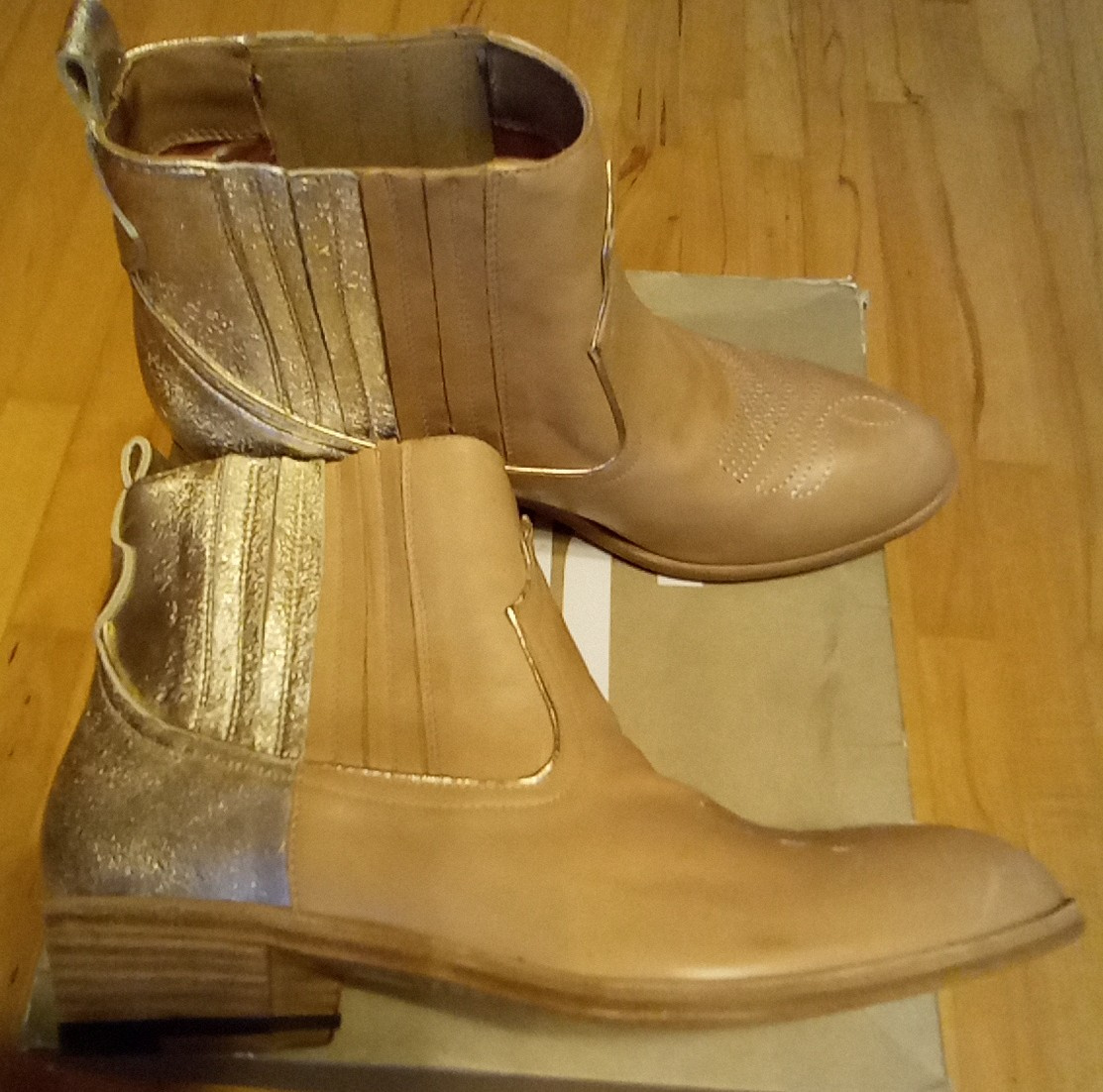 JD Julie Dee Celokožené Kotníkové Čižmičky Veľkosť 39 - 4