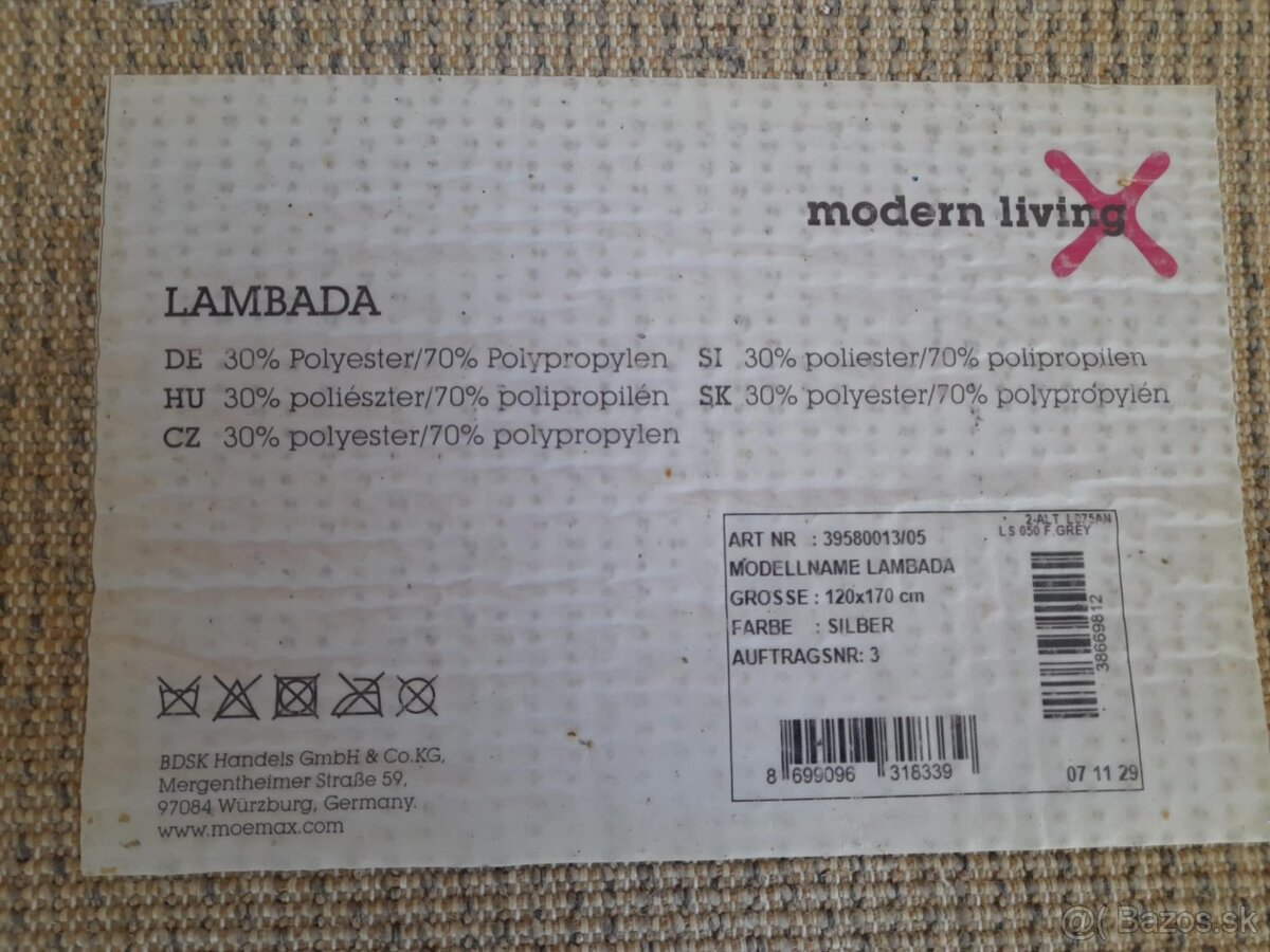 Koberec šedo-strieborný - 4