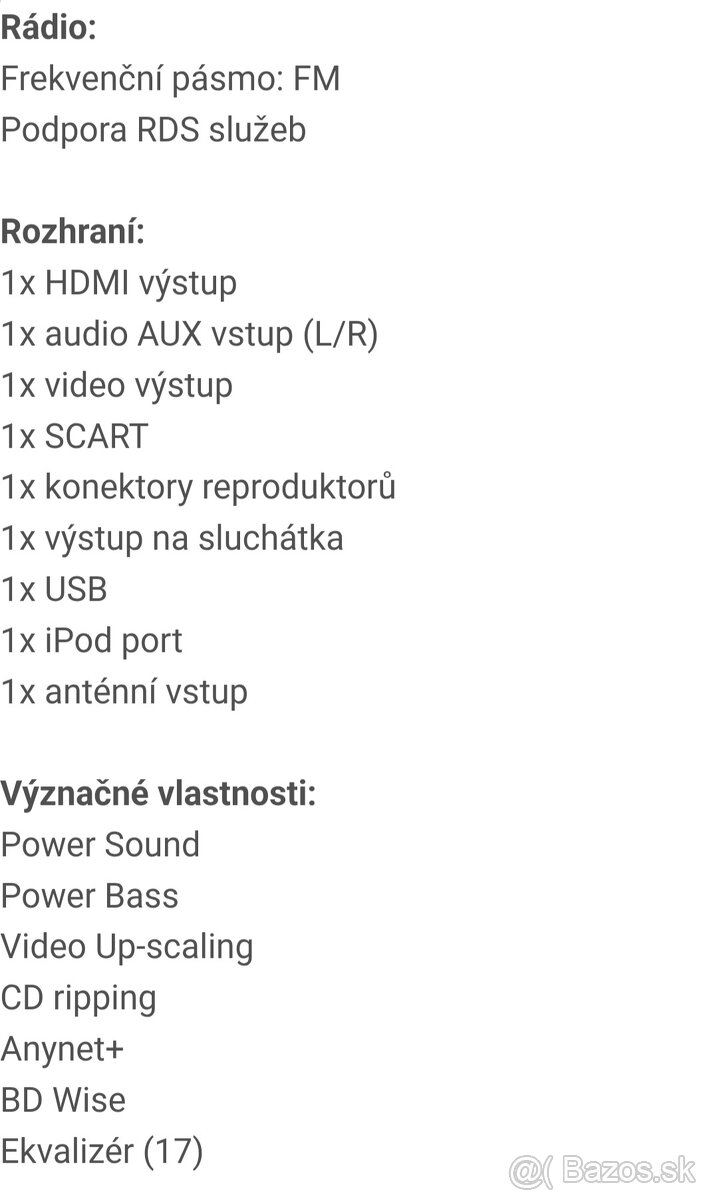 Predám mikro systém Samsung z DVD prehrávačom - 4