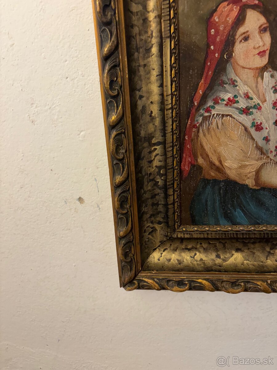 Olejomaľba na doske - 4