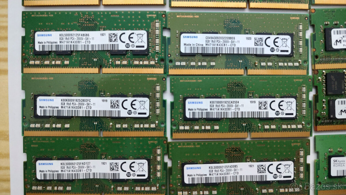 Predám DDR4 RAM do notebookov (SO-DIMM), rôzne modely. - 4