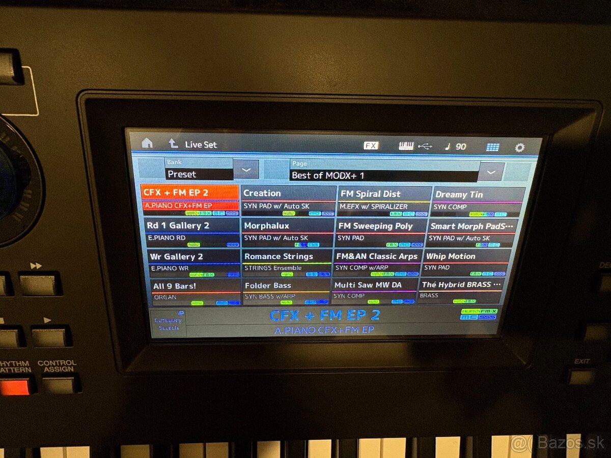 Predám klávesy Yamaha MODX6+ aj s puzdom - 4