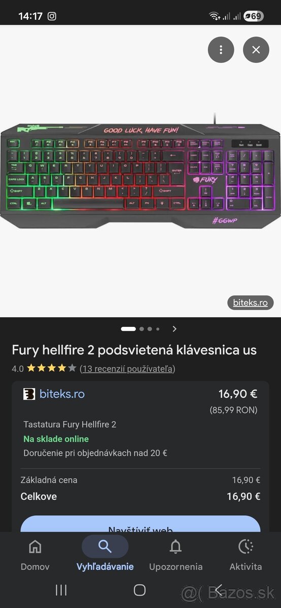 Fury klavesnica -herna - 4