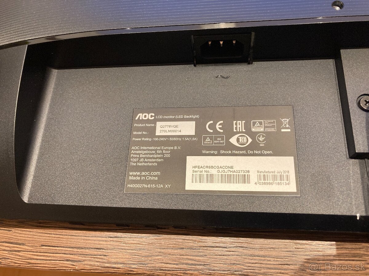 AOC Q2778VQE – 27" QHD monitor - 4