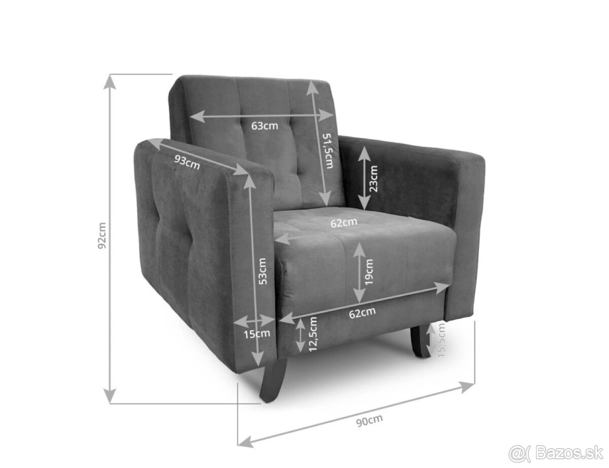 Sedačka s kreslom (spolu) - 4