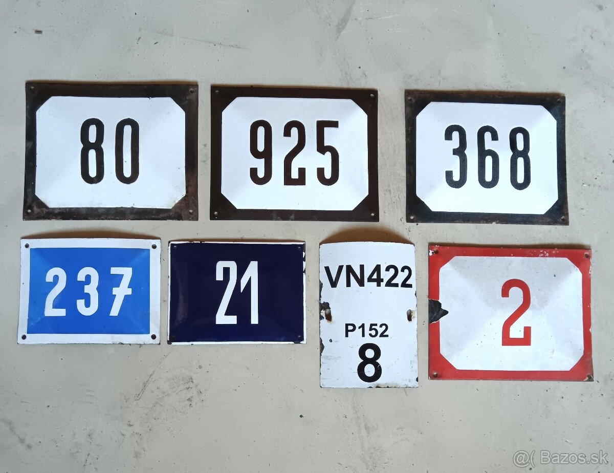 Smaltované tabule cedule - 4