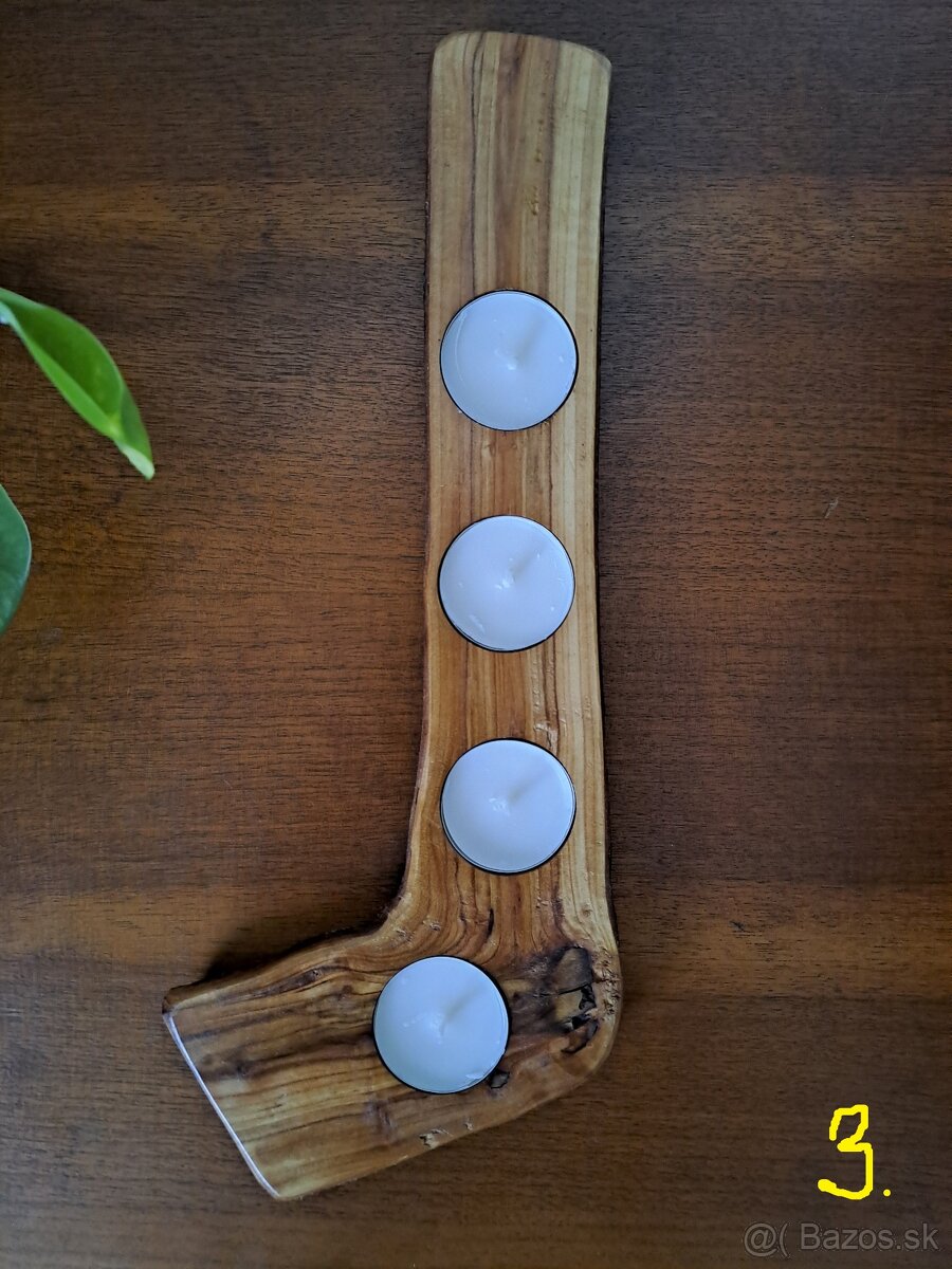 drevený SVIETNIK - 4