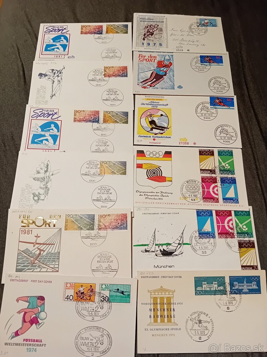 Známky FDC šport - 4