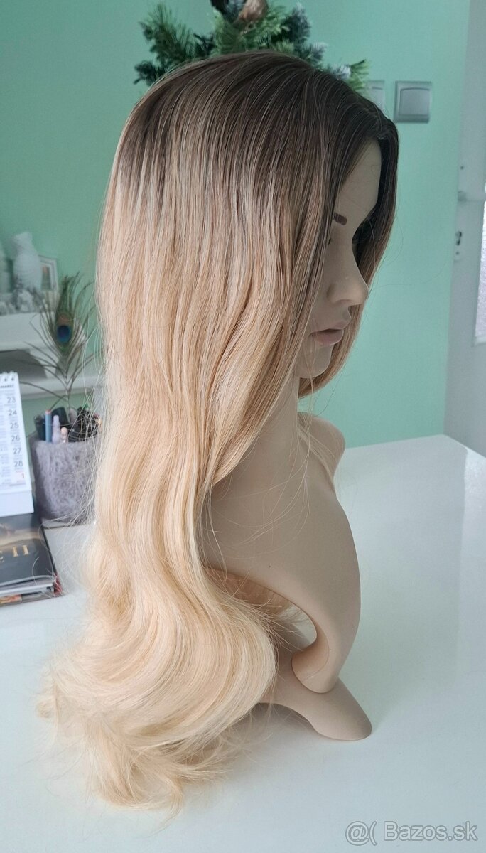 Blond ombre vlnitá parochňa - 4