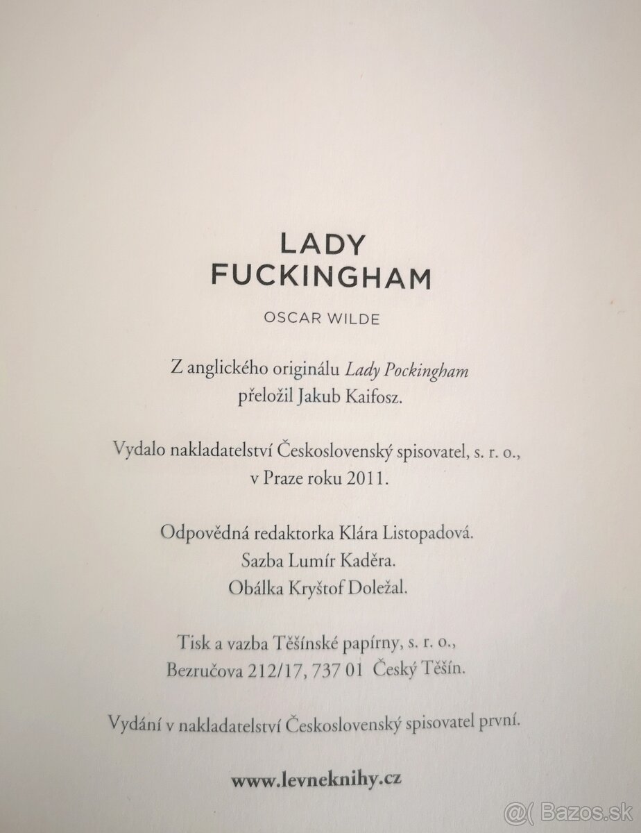 Oscar Wilde: LADY FUCKINGHAM - 4
