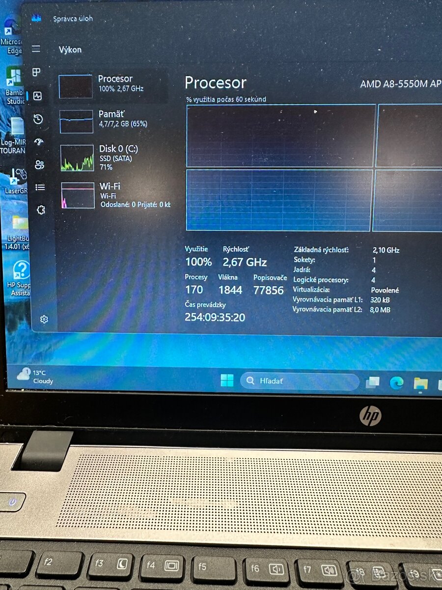 Notebook HP ProBook 4-jadrový cpu, 8gb ram, 512ssd, win11 - 4