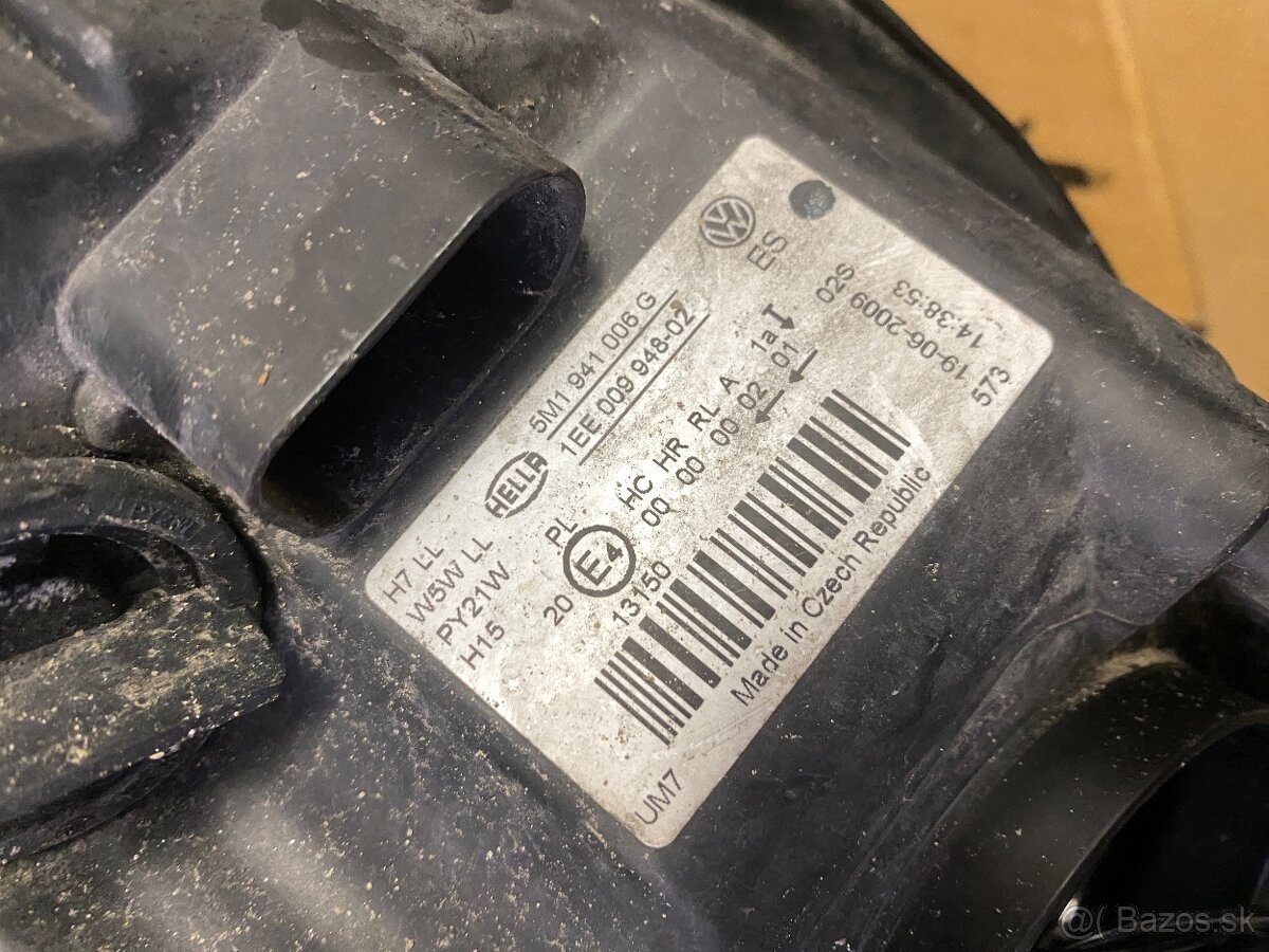 REZERVOVANÉ predné svetlá – VW Golf Plus (5M) – komplet pár - 4