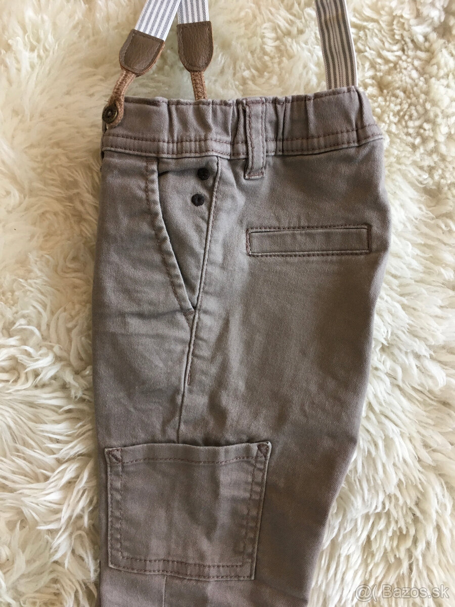 Predám nohavice a košeľu H&M v. 92 - 4