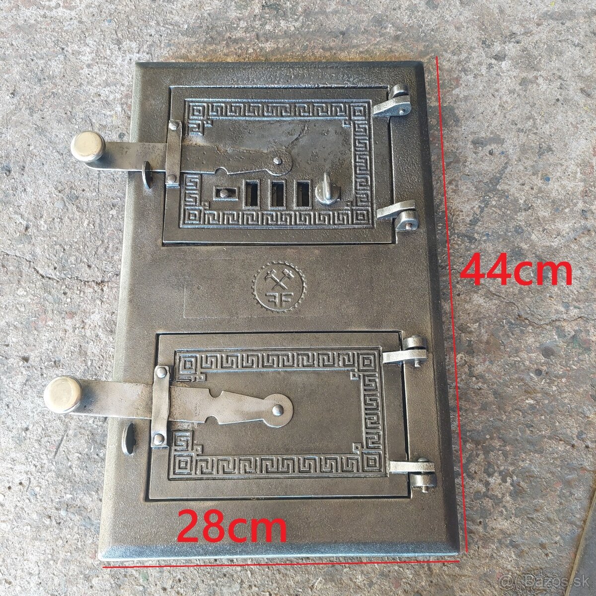 Liatinové dvierka na pec sada 14 - 4