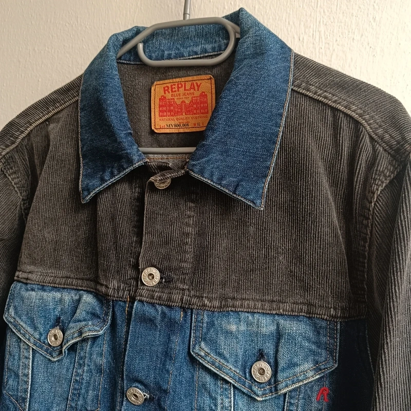 Replay džínsová bunda MV800 denim jacket riflovka XL - 4