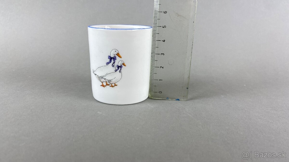 Párátnik s motívom husí, Moritz Zdekauer, modrá linka - 4