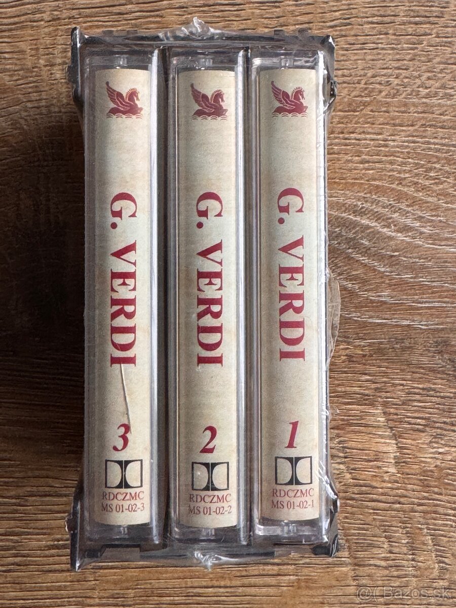 sada 3 ks audio kazet (MC) Giuseppe Verdi - 4