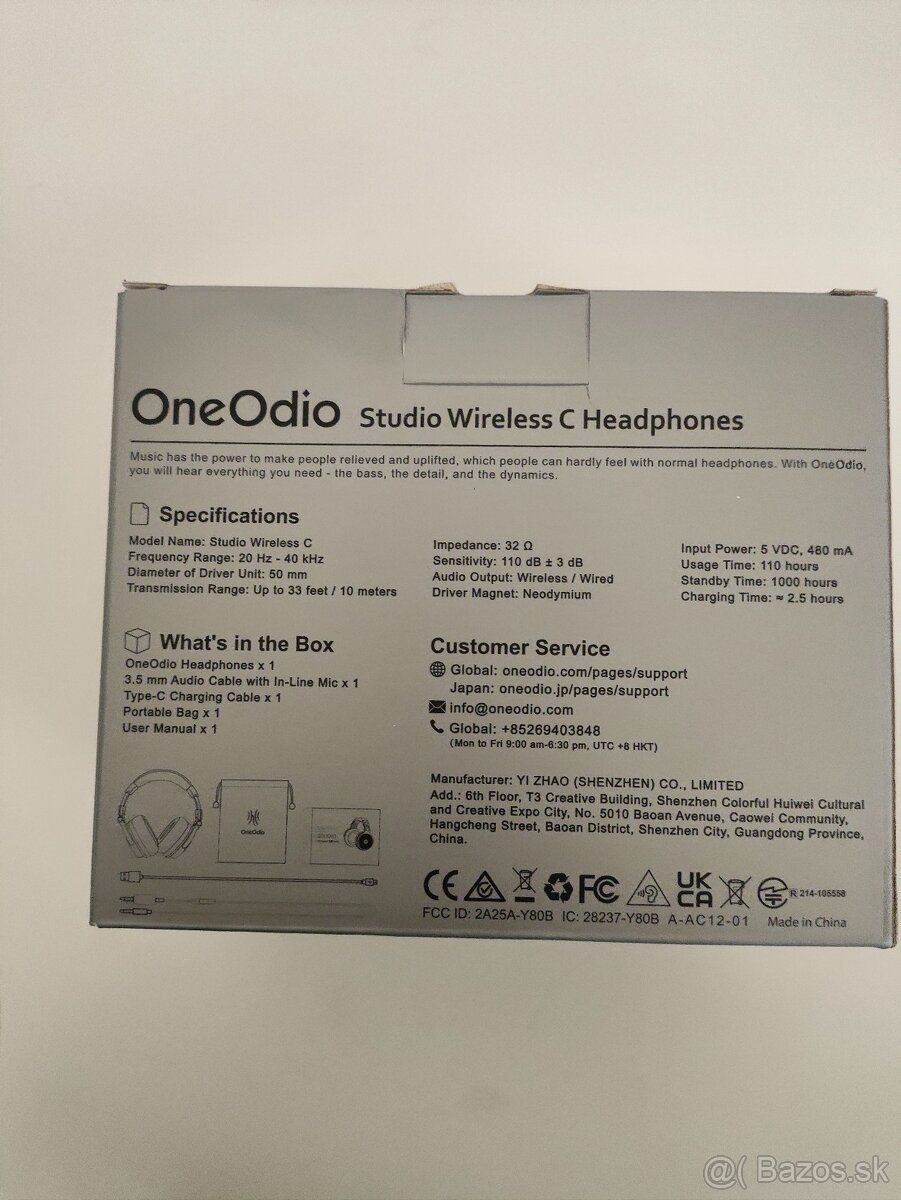 #L0028 OneOdio Studio Wireless C (Y80B) – bezdrôtové štúdiov - 4