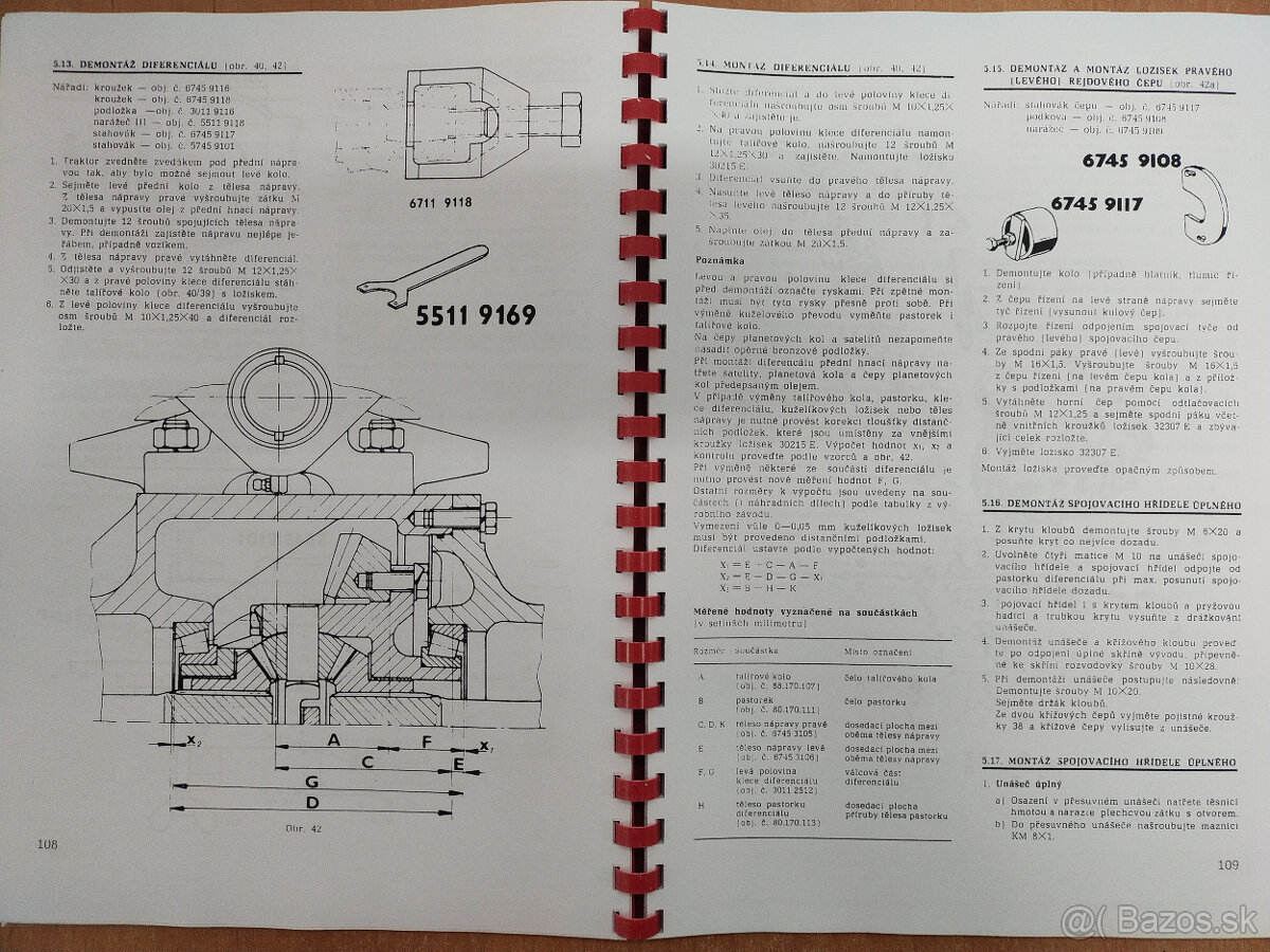 Katalóg a dielenská príručka na Zetor 5011 - 7045 - 4