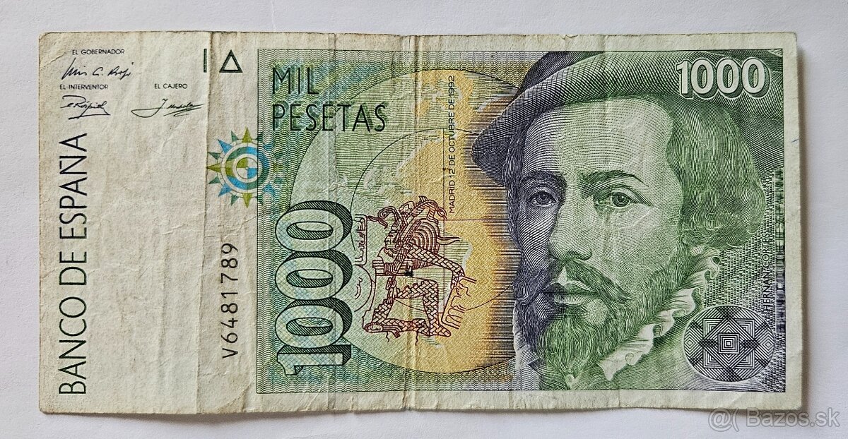 Staré bankovky – Československo, ZSSR, Nemecko, Španielsko - 4