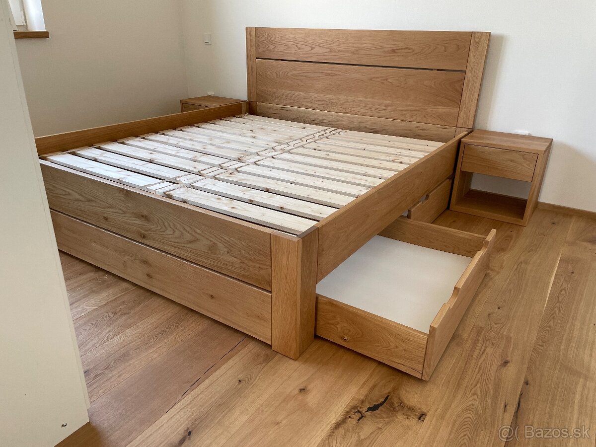 Dubová posteľ 180x200cm - 4