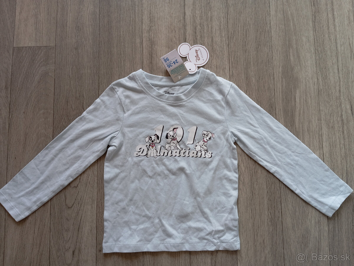 Bledomodré tričko 101 Dalmatíncov Disney 98 - 4